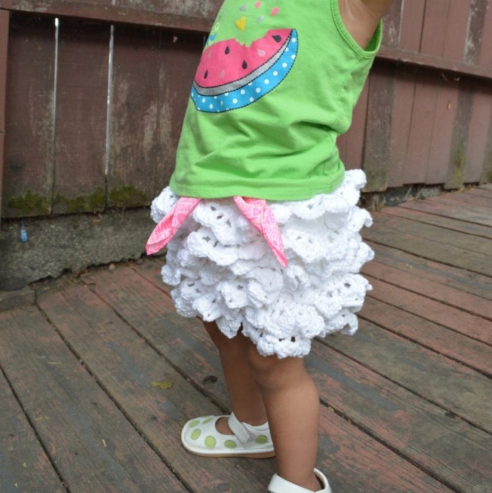 Crochet Ruffle Skirt - Picture 3 of 5